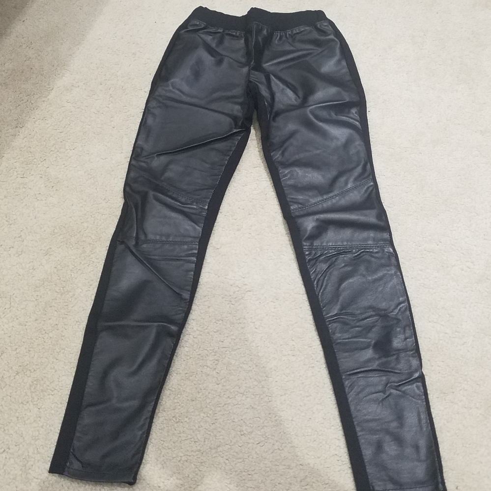 Leather Moto leggings